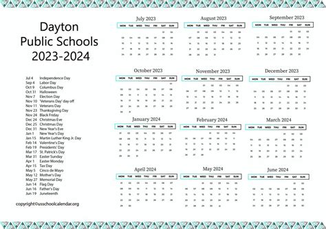 Benefits of Dayton Public Schools Calendar