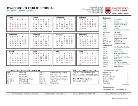 DCPS Schools Calendar Events