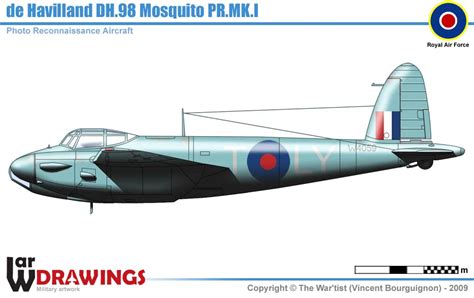 de Havilland Mosquito PR Mk I in flight