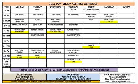 De Anza Class Schedule