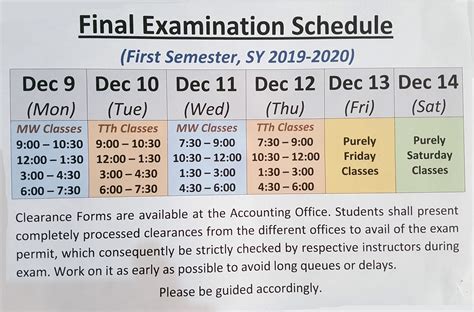 De Anza Final Exam Schedule