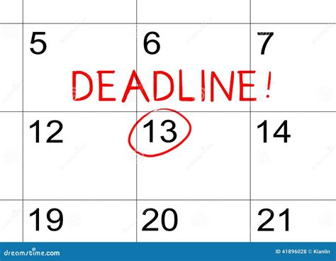 Deadline Calendar