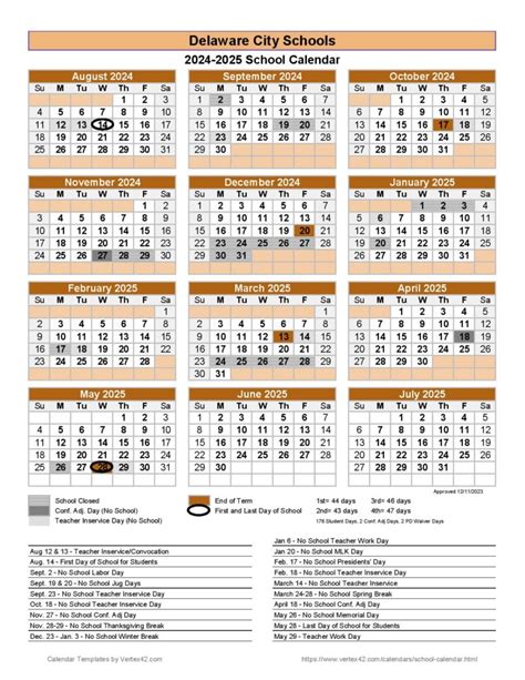 Delaware City Schools Calendar Challenges