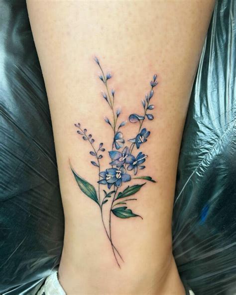 Delphinium tattoos