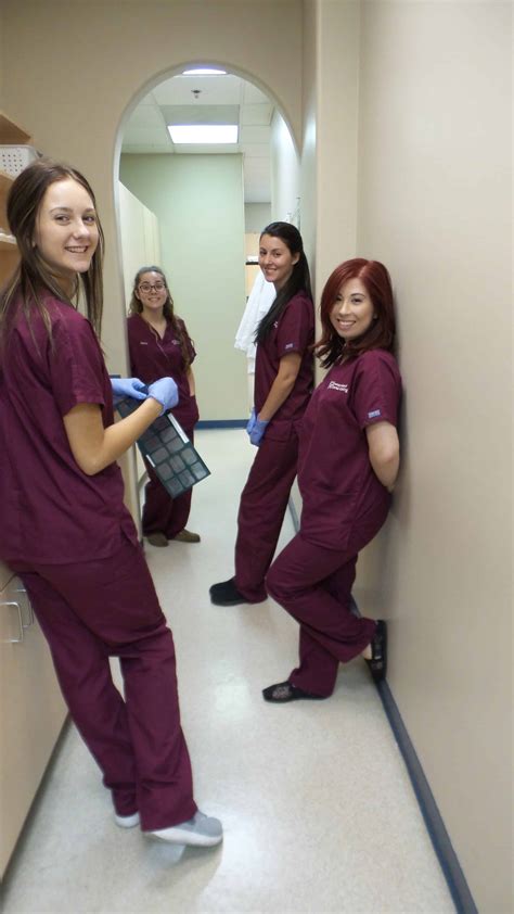 Dental Assistant in Uniform with Ribbon