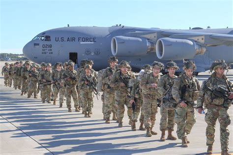 Deployed troops in a combat zone