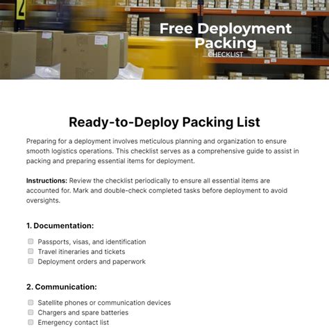 Deployment Bag Packing Tips