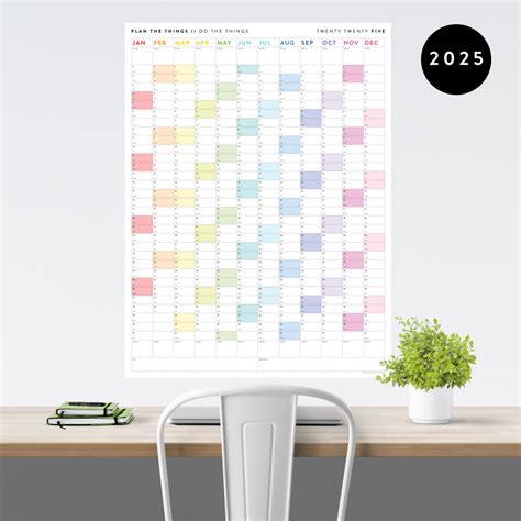 Design and features of the 2025 Swift Giant Wall Calendar