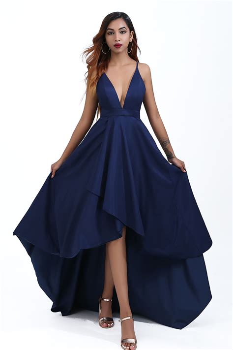 Designer navy blue dress