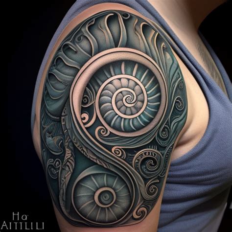 Designing nautilus tattoo