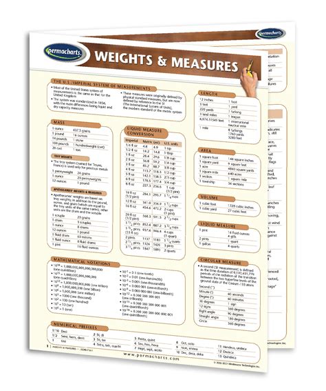 Detailed illustrations of weight measurements