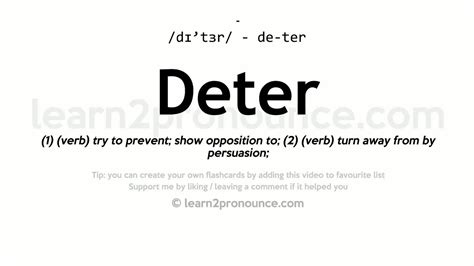 Definition of deter