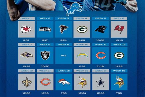 Detroit Lions Schedule