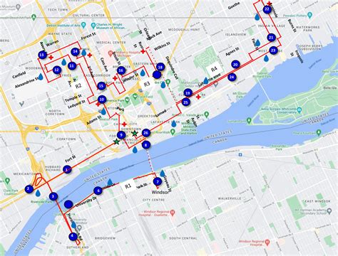 Detroit Marathon Course