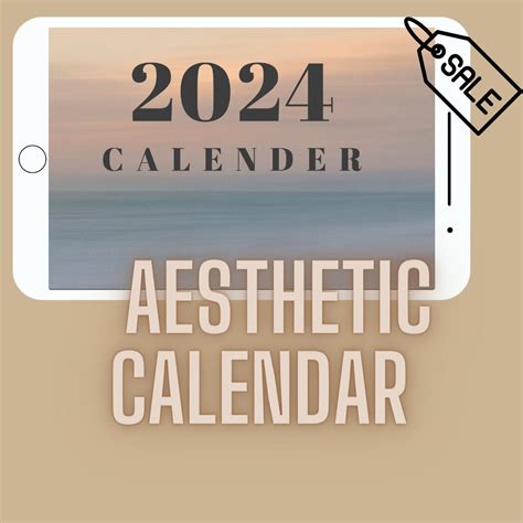 Digital aesthetic calendar