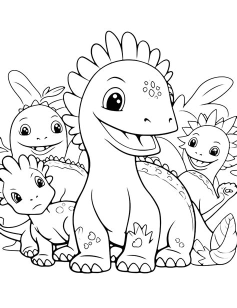 Dinosaur coloring pages for fun