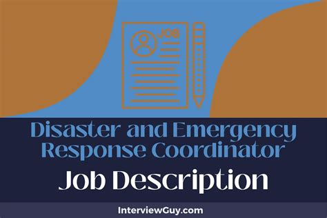 Disaster Response Coordinator