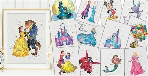 Disney character prints