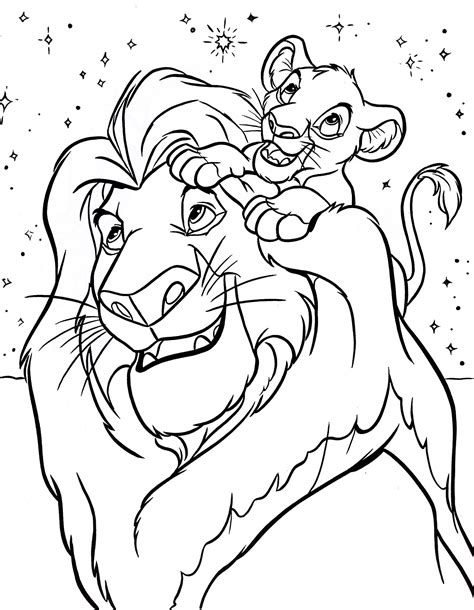 Disney coloring pages for kids