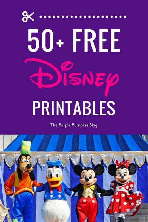 Disney printables for kids