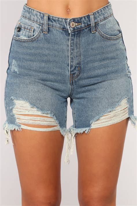 Distressed Jean Shorts