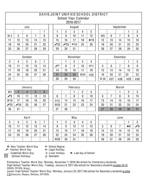 Djusd calendar layout