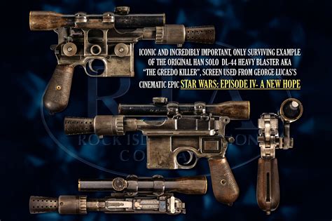 Han Solo's iconic DL-44 blaster pistol