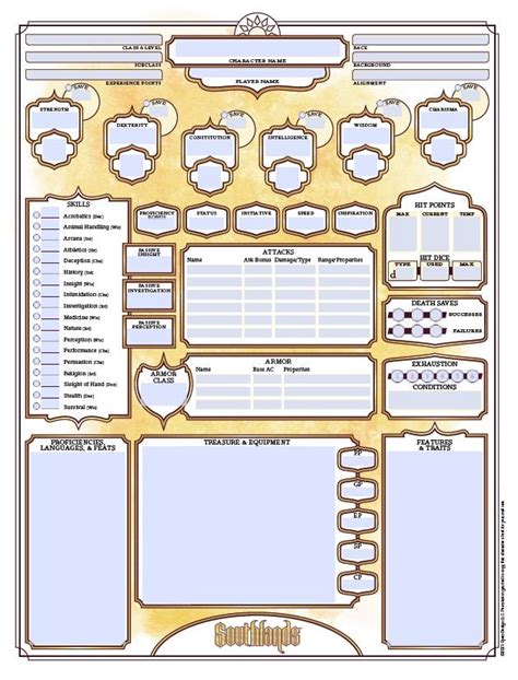 DND sheet tools