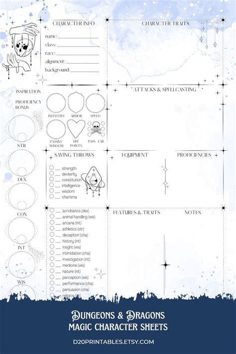 DND sheets resources