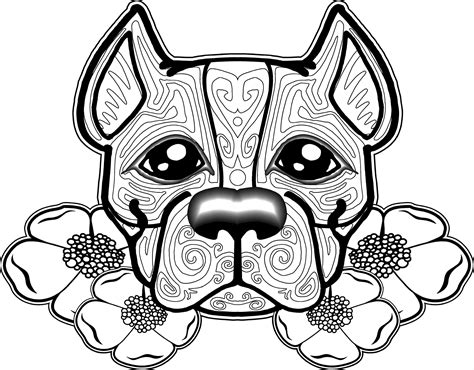 Description of Dog Coloring Pages for Adults