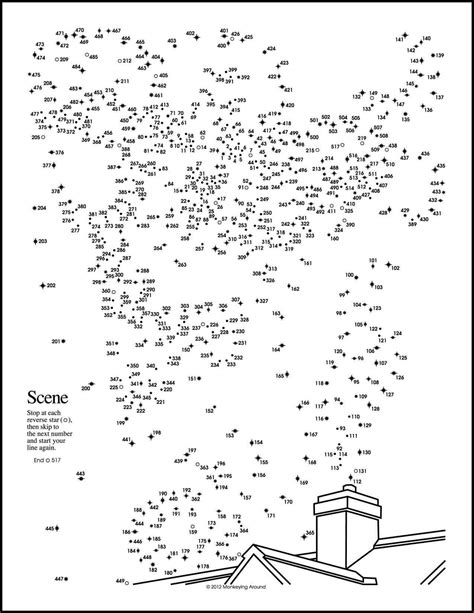 Dot To Dot Printable Fun for Adults Image