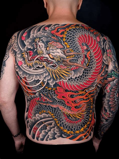 Dragon Back Tattoos