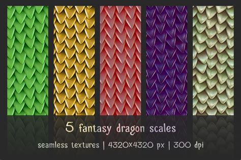 Dragon scale patterns