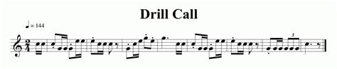 Drill Call Bugle Call