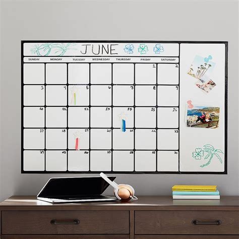 Dry Erase Board Calendar for Event Planning