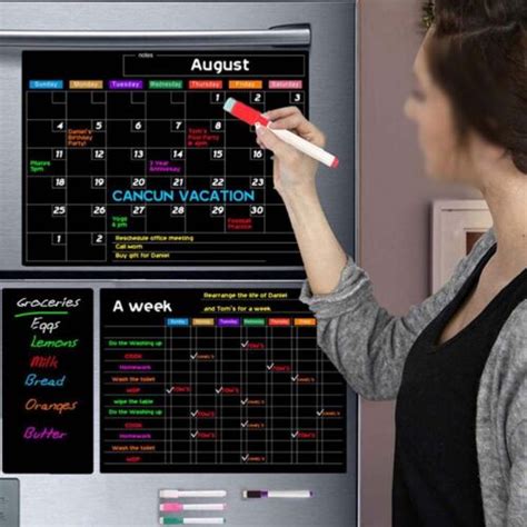 Dry Erase Calendar Board for Homemakers