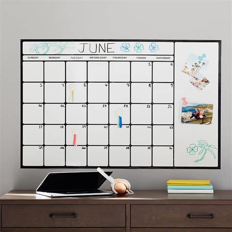 Dry Erase Calendar for Office