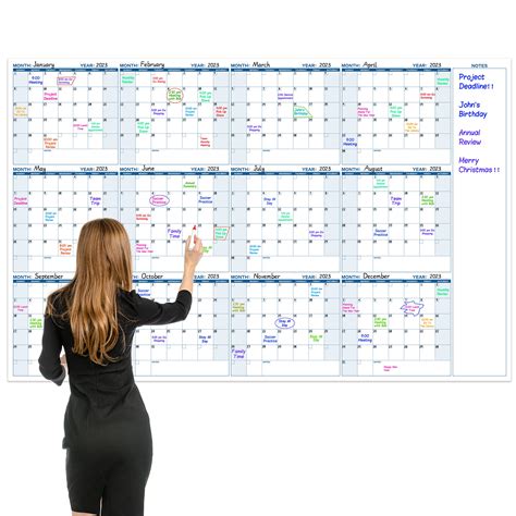 Dry Erase Calendar for Task Organization