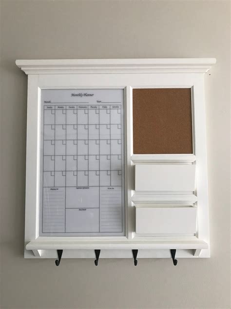 Dry Erase Calendar Organization