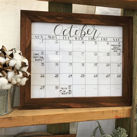 Dry Erase Calendar Tips