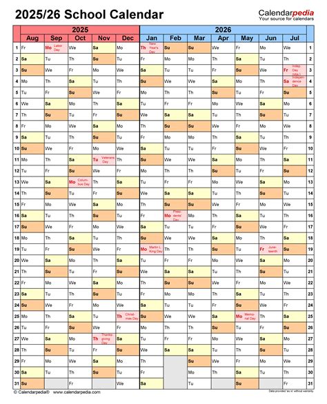 DVUSD Calendar Templates