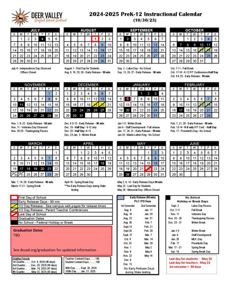 DVUSD School Calendar Structure