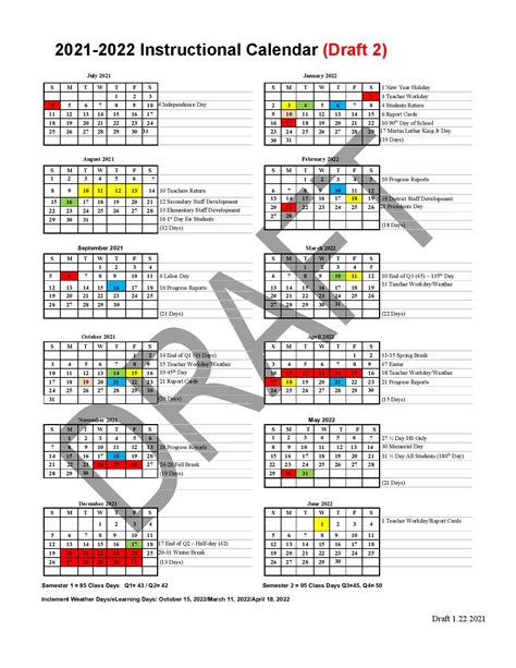 DVUSD School Calendar Image 1