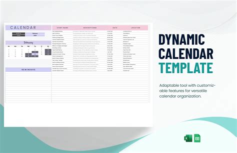 Dynamic Calendar Template