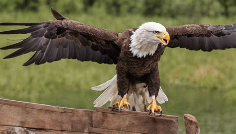 Eagle Spreading its Wings