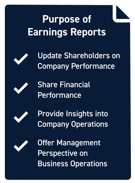 Earnings Report Example