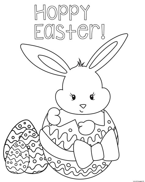 Easter coloring pages bunnies