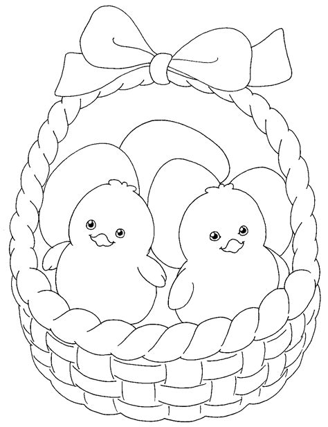 Easter coloring pages chicks