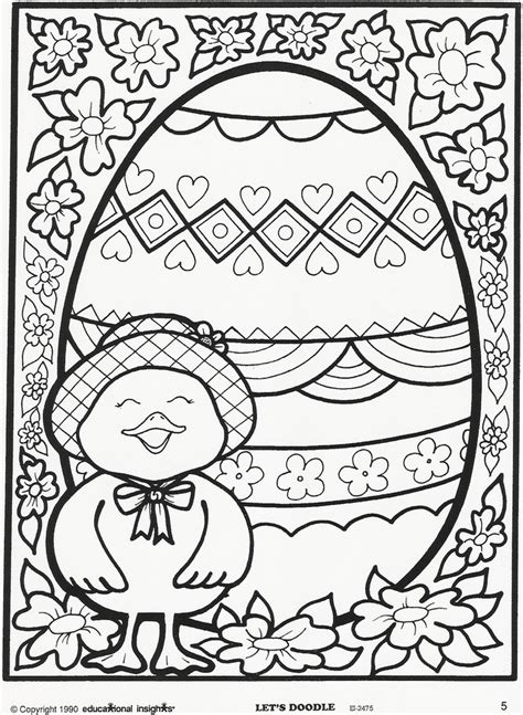 Easter coloring pages for older kids