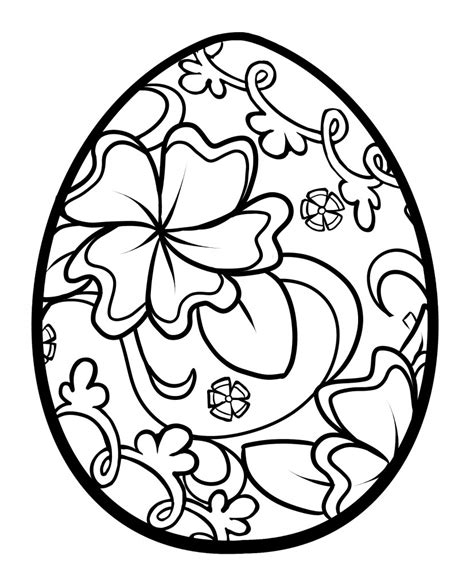 Easter coloring pages with eggs